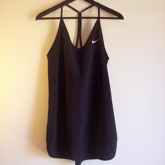 Nike Tops - Nike Black Dri-Fit Racer Back Tank SZ- S